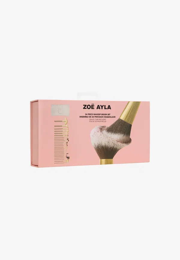 Набор кистей для макияжа, 24 предмета, в чехле, Zoe Ayla, beige — фото 3
