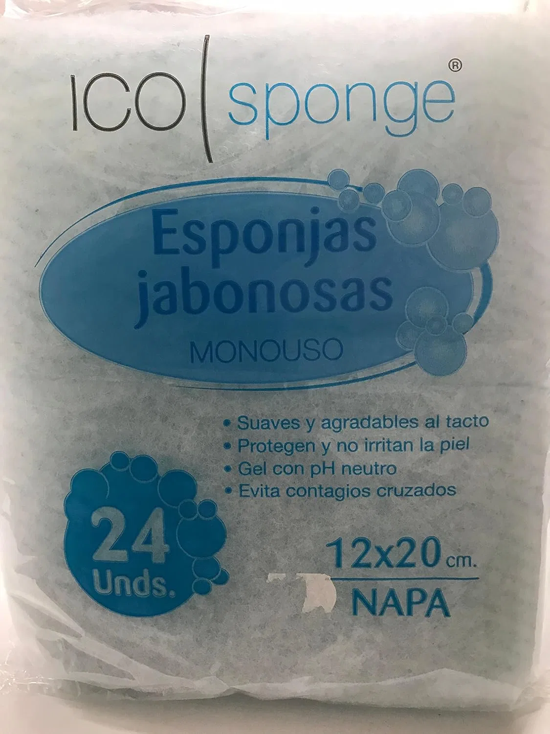 Губка для мытья ICO SPONGE, 24 шт, 12 x 20 см