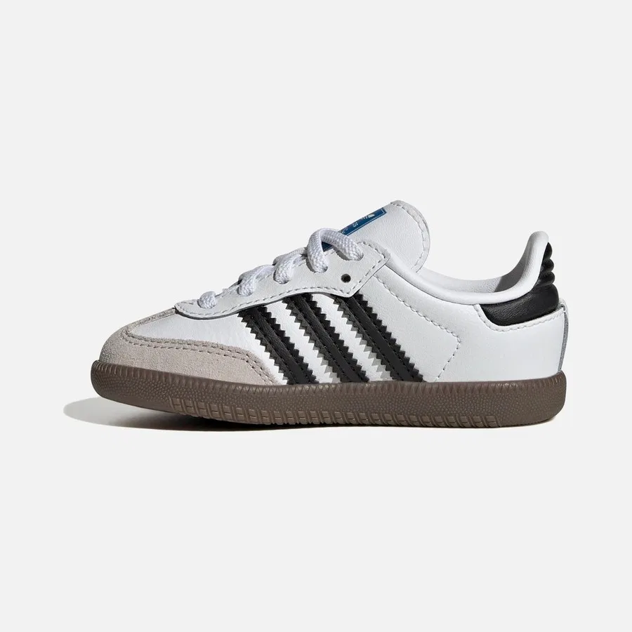 Детские спортивные кроссовки с замшевыми вставками Samba Og Cf El I adidas, Белый — фото 2