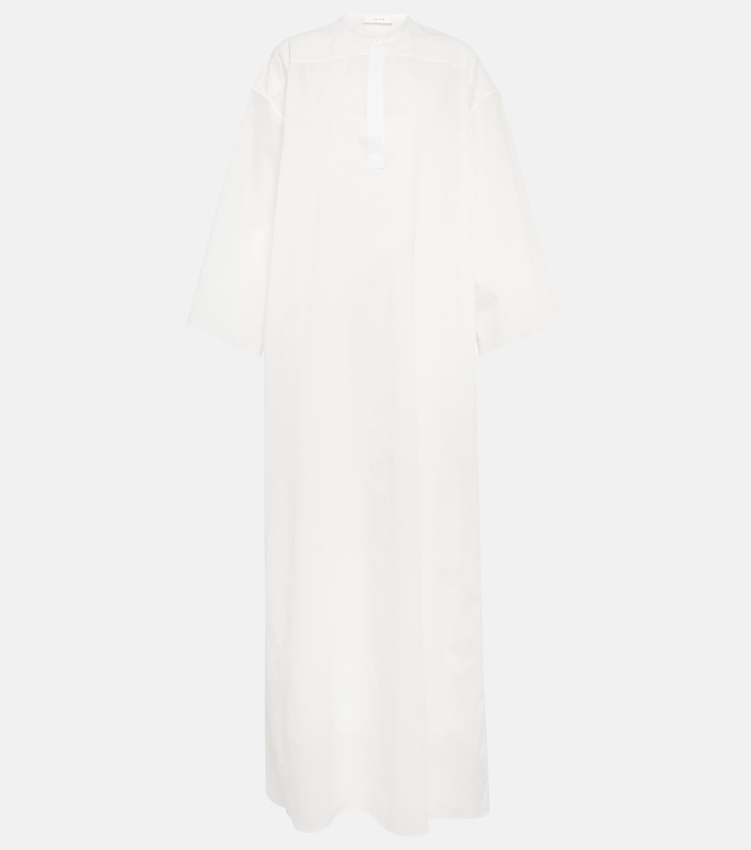 

Платье макси Lanna из хлопка-кафтана The Row, слоновая кость