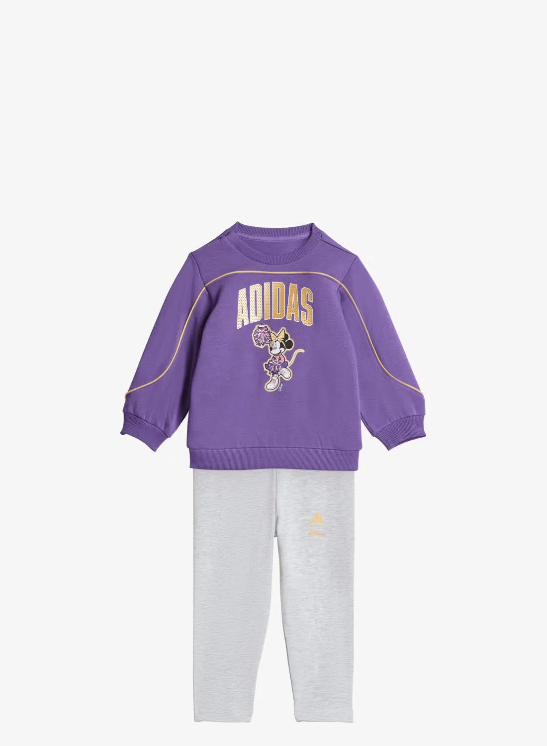 Комплект спортивный с принтом Minnie Mouse Adidas, фиолетовый