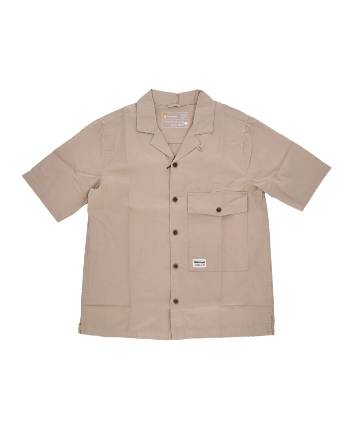 

Рубашка с коротким рукавом и карманом Timberland, серый
