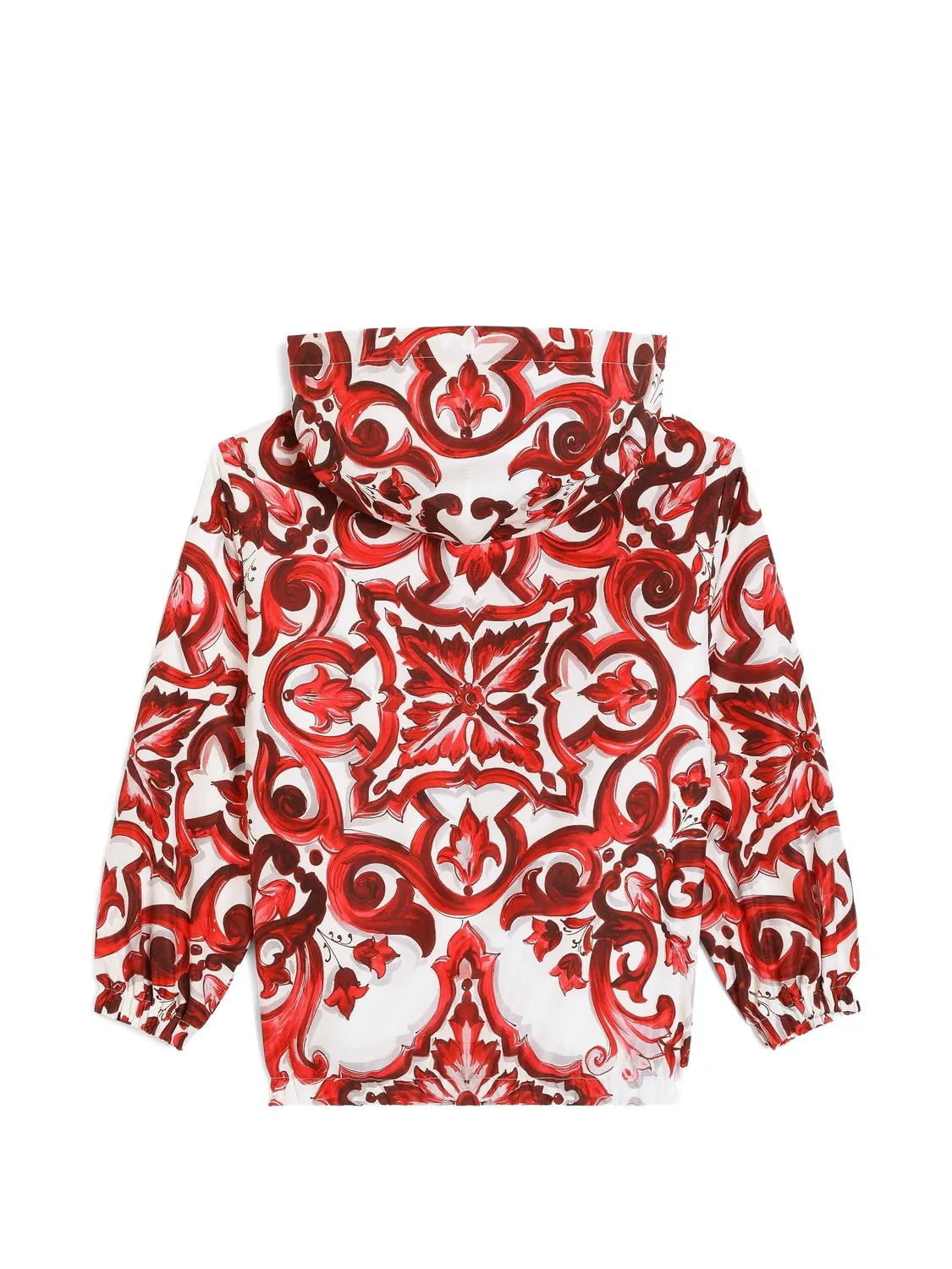Ветровка с принтом Majolica Dolce & Gabbana Kids, красный — фото 2