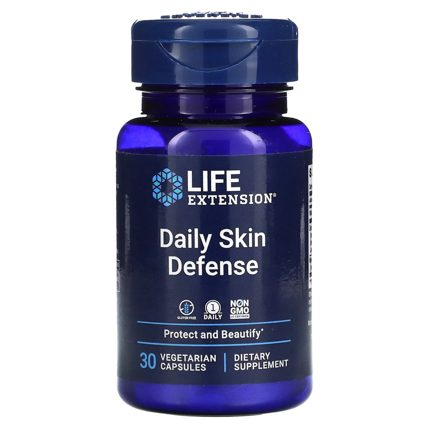 

Добавка Life Extension Daily Skin Defense, 30 вегетарианских капсул