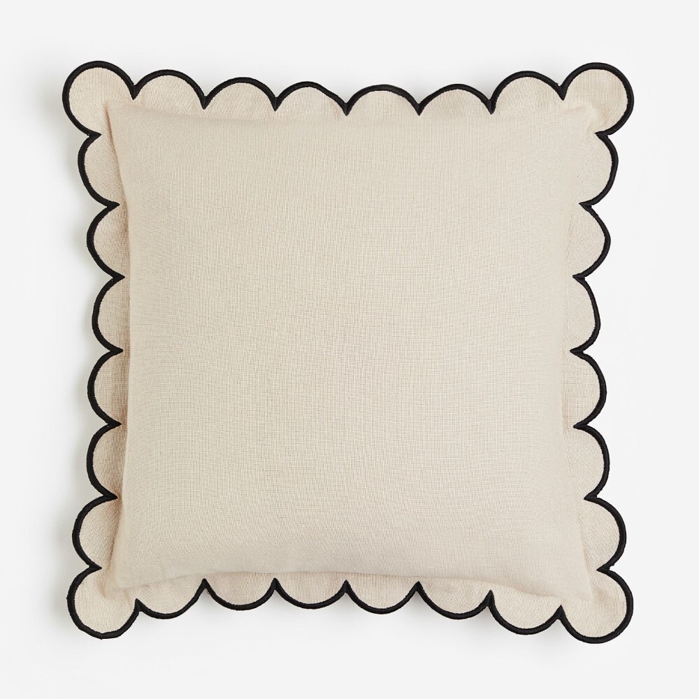 

Декоративная наволочка H&M Home Linen-blend, бежевый