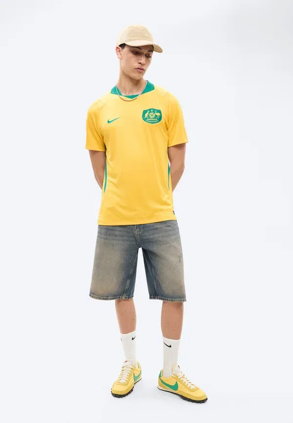 Футболка Dri-fit Australia 2026 Stadium Home Nike Performance, Sport Gold/Mystic Green/Sail, зеленый — фото 2