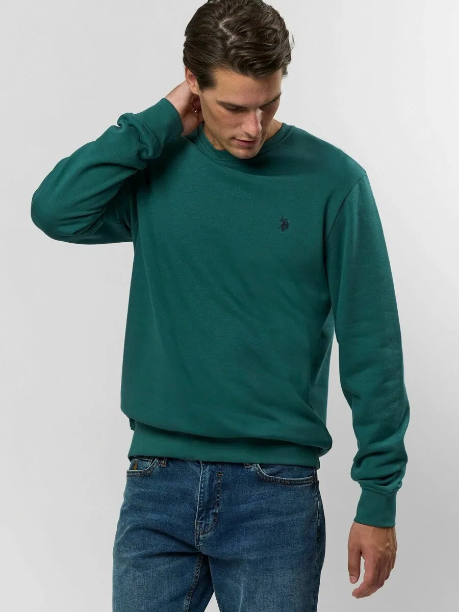 Свитер U.S. Polo Assn. 'UMTais' цвета "ночной синий" — фото 3