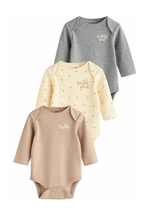 Комплект из 3 боди Regular Fit Next, Neutral, нейтральный