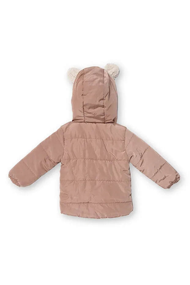 Детское пальто для девочек с капюшоном Hellobaby Ebebek Hello Baby, Brown — фото 2