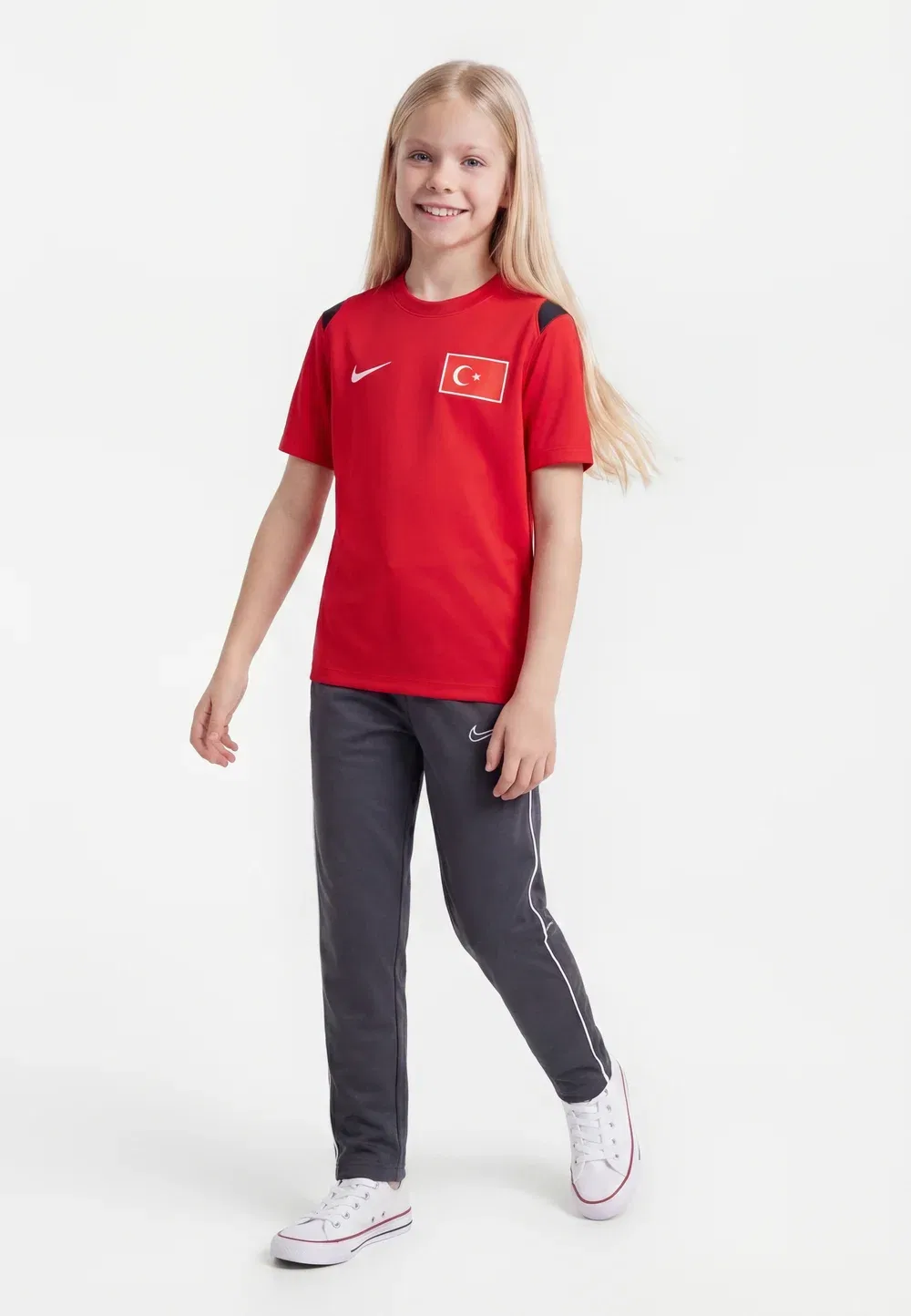 Футболка унисекс футбольной академии «Туркие» Nike Performance, Sport Red/Black/White