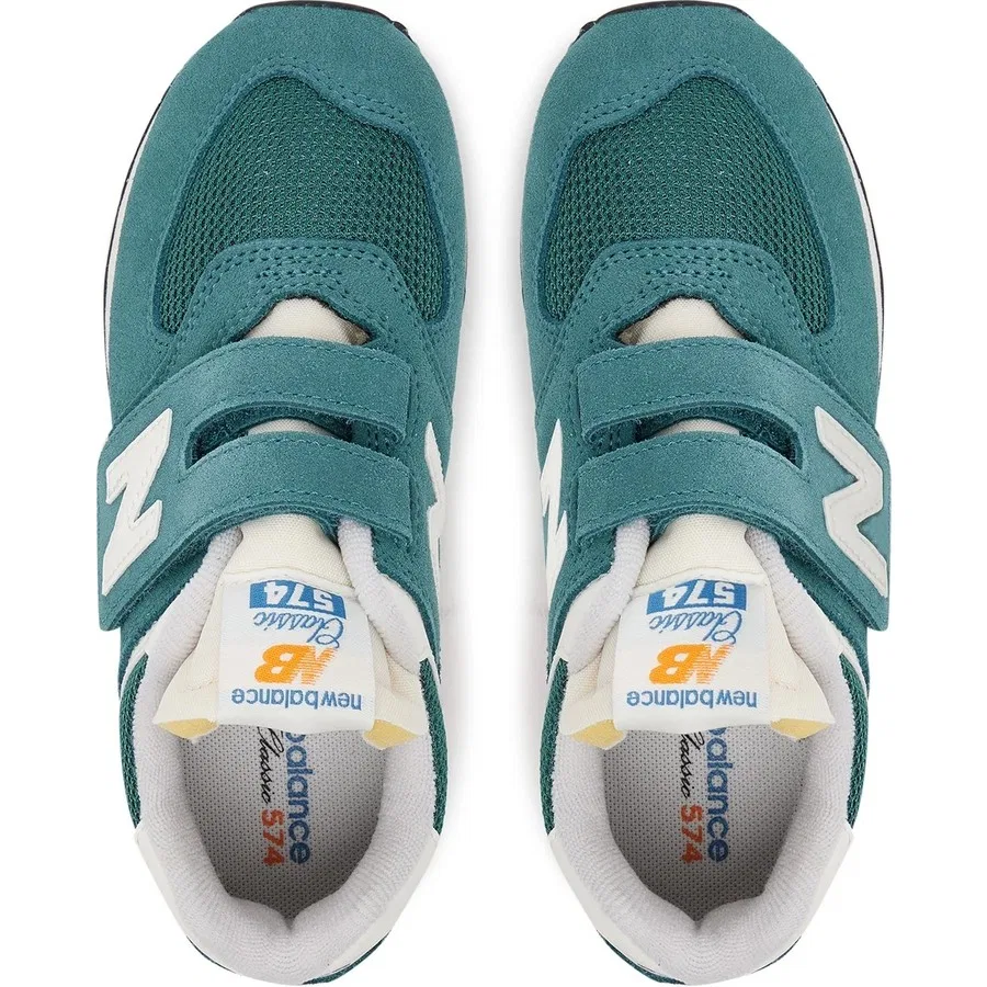 Детские кроссовки с закрытым носком New Balance PV574VPG, Зеленый — фото 3
