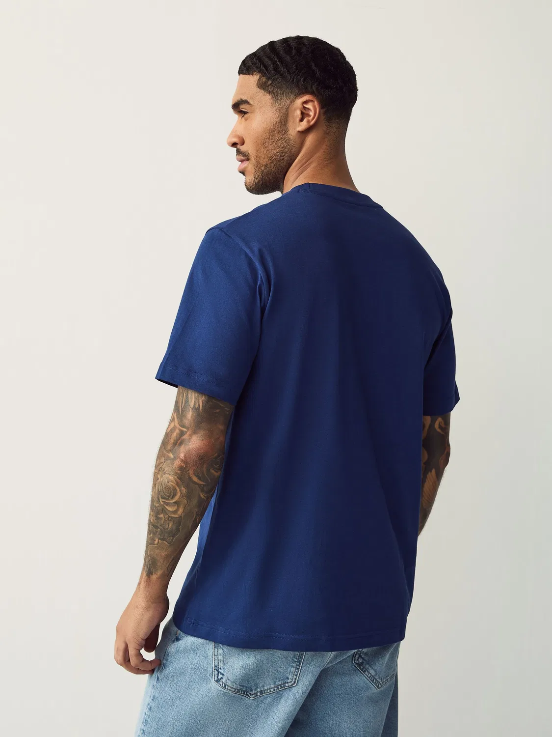 Футболка хлопковая adidas Essentials Navy — фото 3
