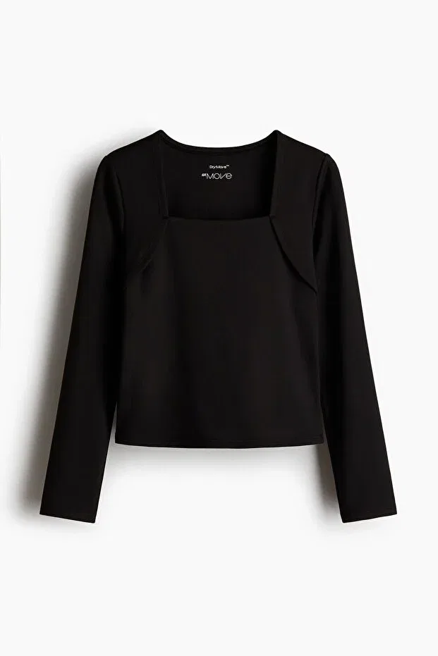Детское для новорожденных футболка с длинным рукавом H&M, Black — фото 4