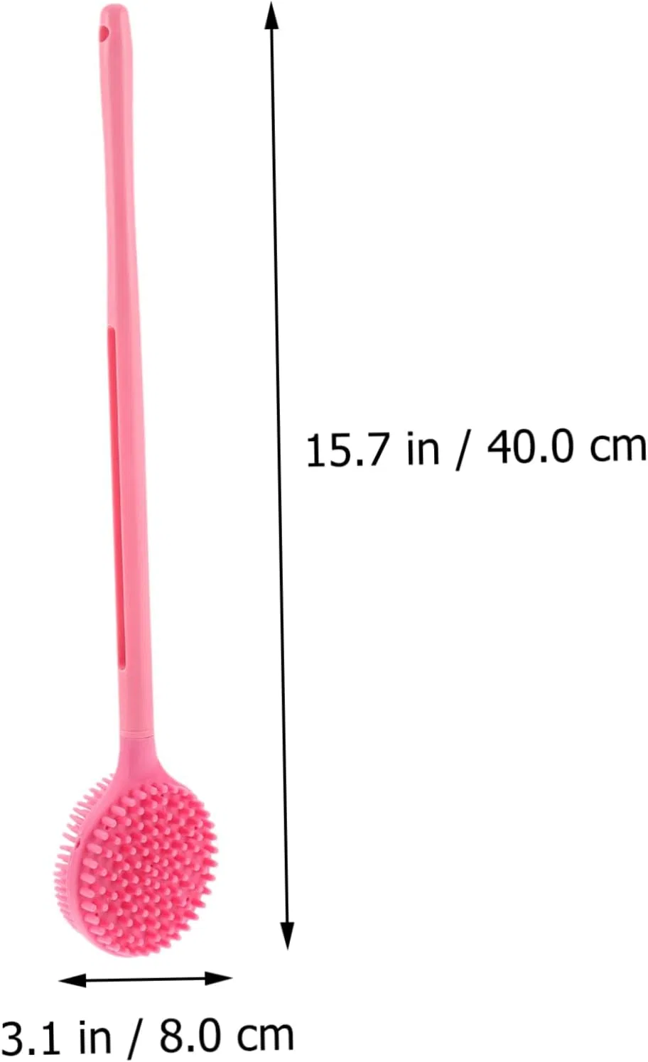 Набор двусторонних щеток для тела с длинной ручкой POPETPOP, 3 шт, 40x8 см — фото 2