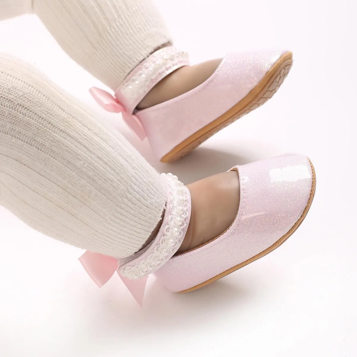 Детские туфли Мэри Джейн для девочек LAFEGEN, Shinny Pink — фото 2