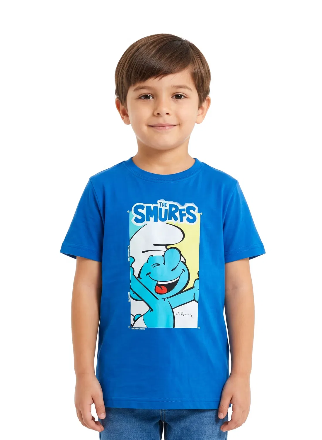 Комплект футболок с принтом 2 шт The Smurfs, мультиколор — фото 4