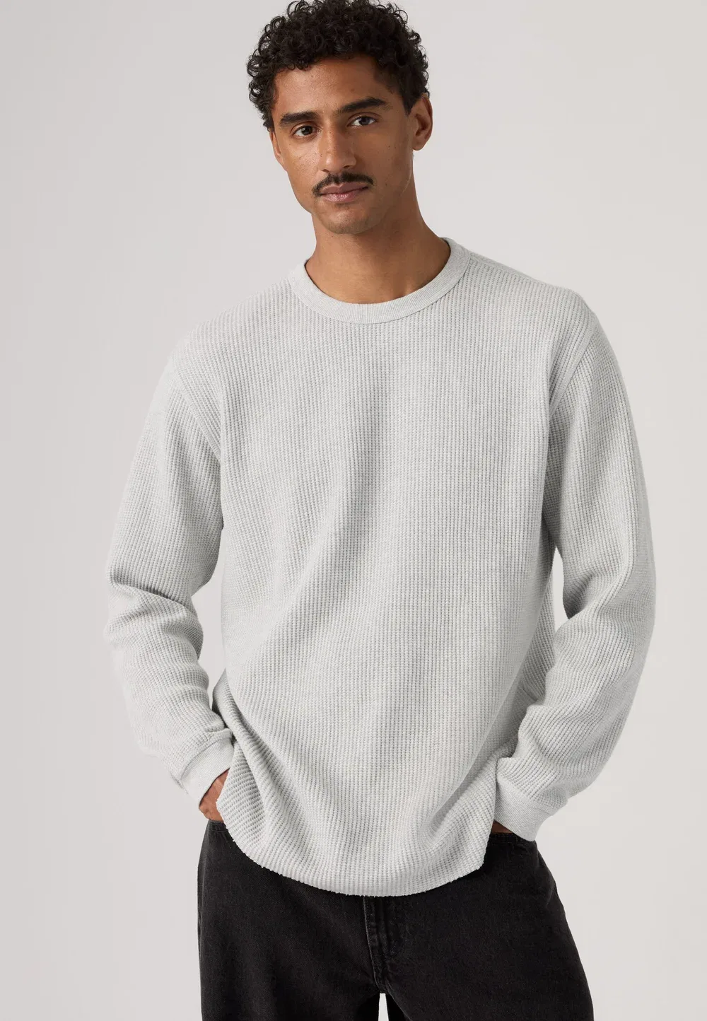 Термофутболка - футболка с длинными рукавами Levi'S, D06663 Light Gray Htr Bros Bc03 — фото 3