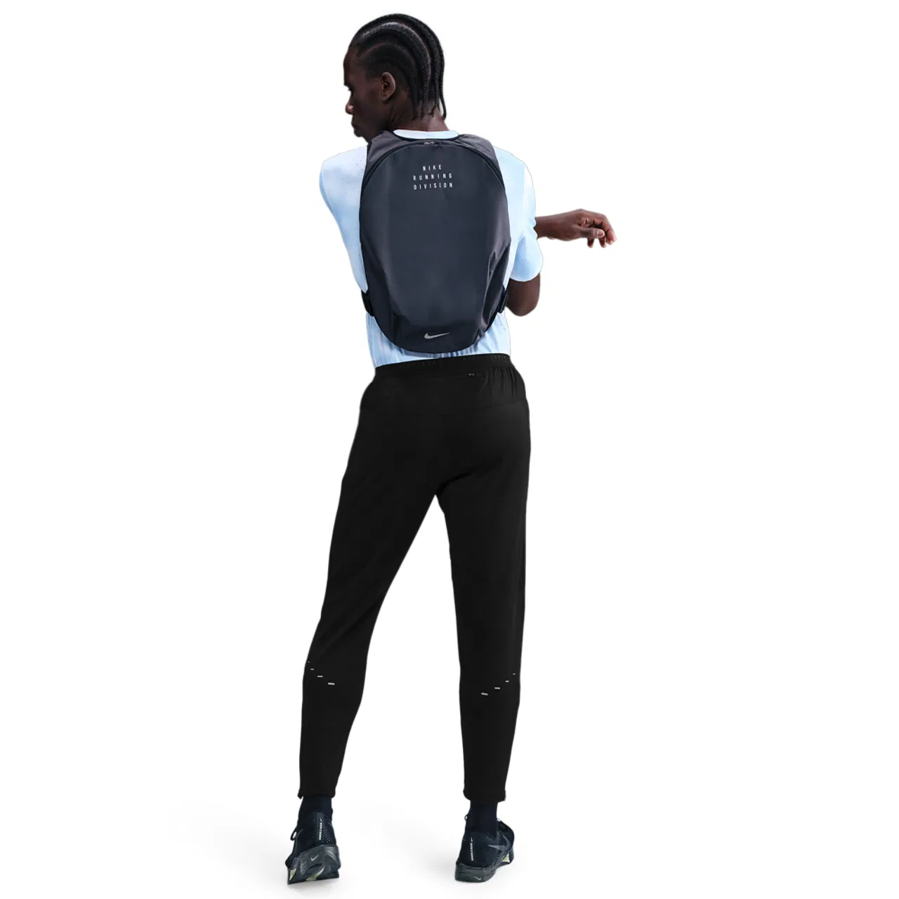 Мужские беговые брюки Dri-FIT Stride Knit Nike, цвет Black/Reflective Silver — фото 4