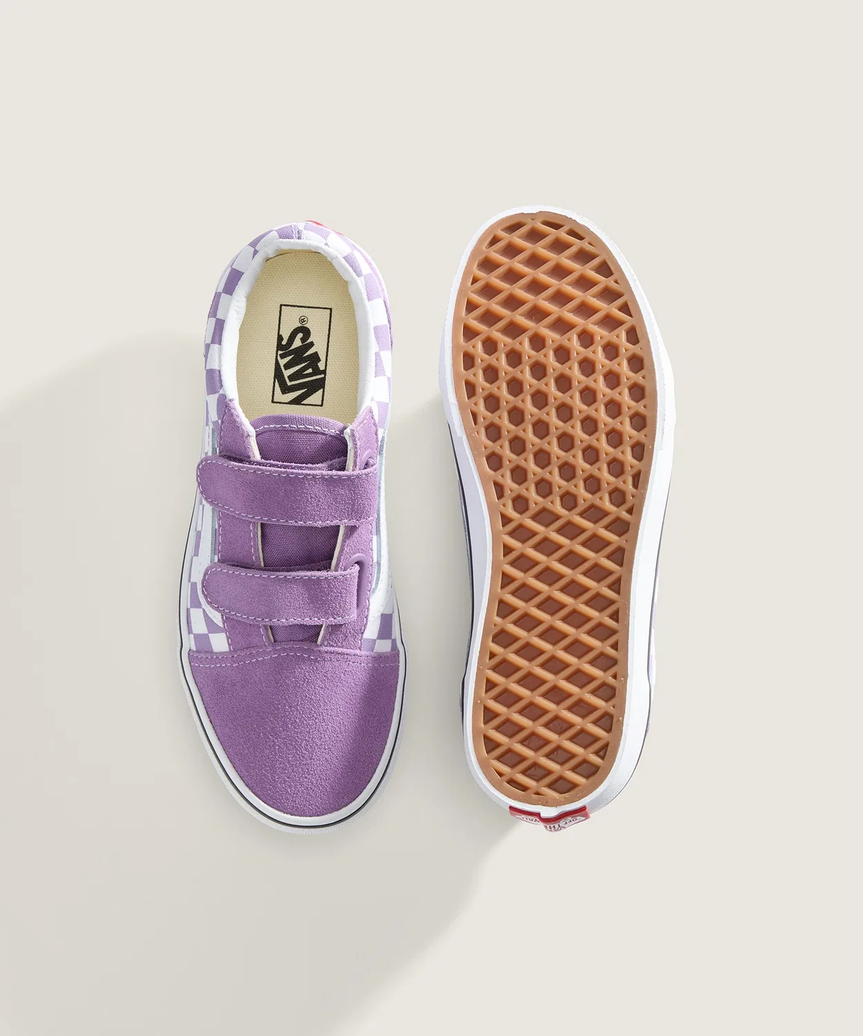 Детские кеды с принтом Old Skool V VANS, Purple — фото 3