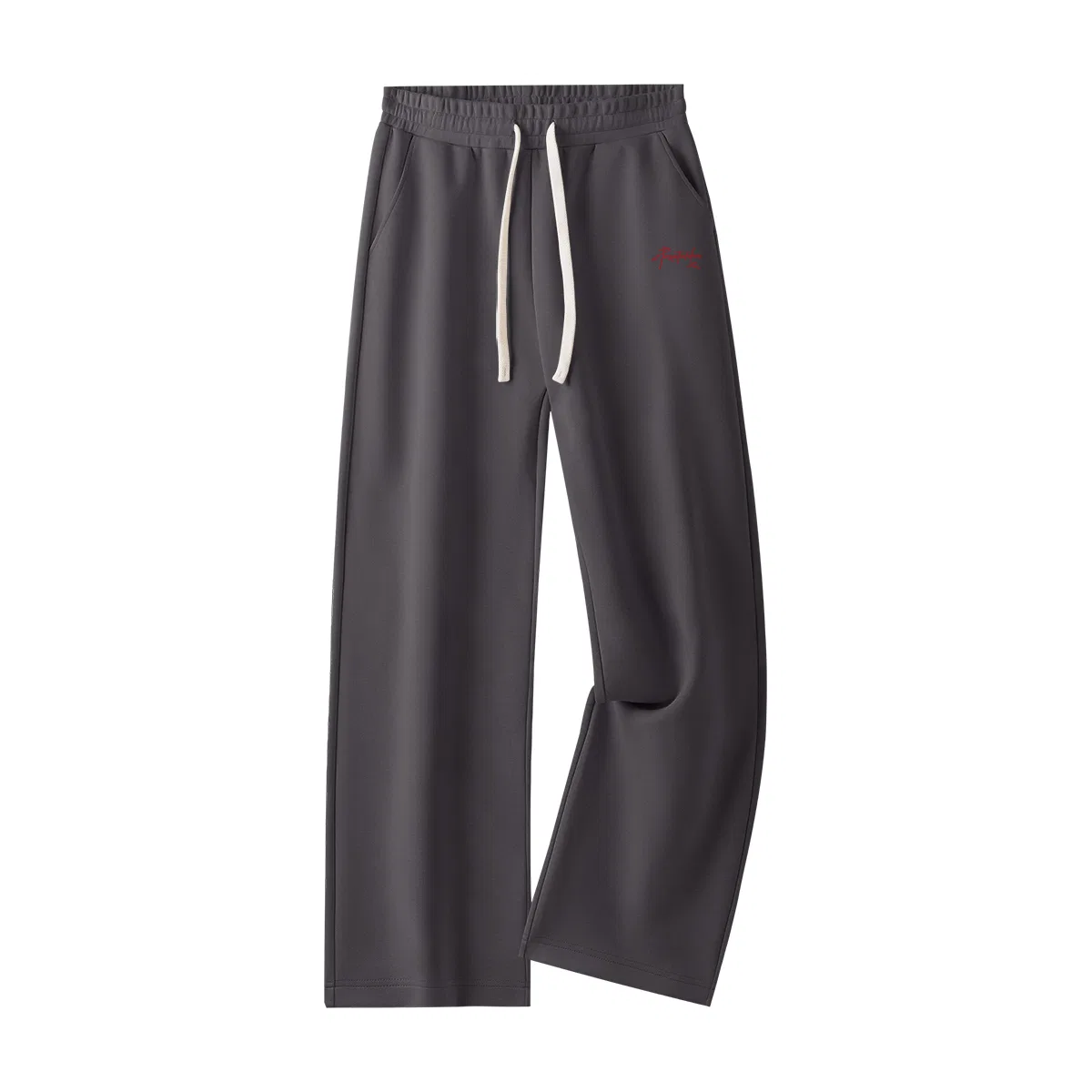Детские брюки прямого кроя Trendy Letter Pants Logo MINISO, Dark Gray