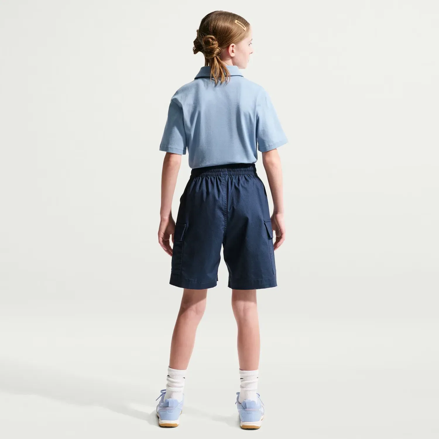 Детские шорты карго Спортшорты Sportswear Club Woven Cargo Short Nike, Azul Marino — фото 3