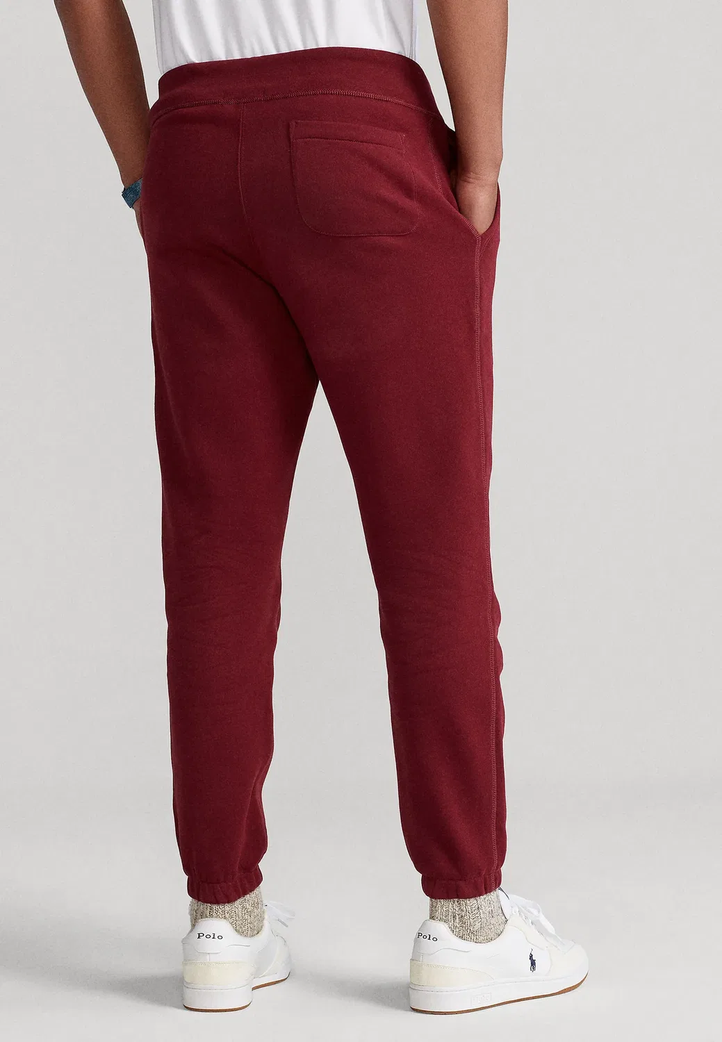 Спортивные штаны из флиса RL - брюки от спортивного костюма Polo Ralph Lauren, Classic Wine — фото 3