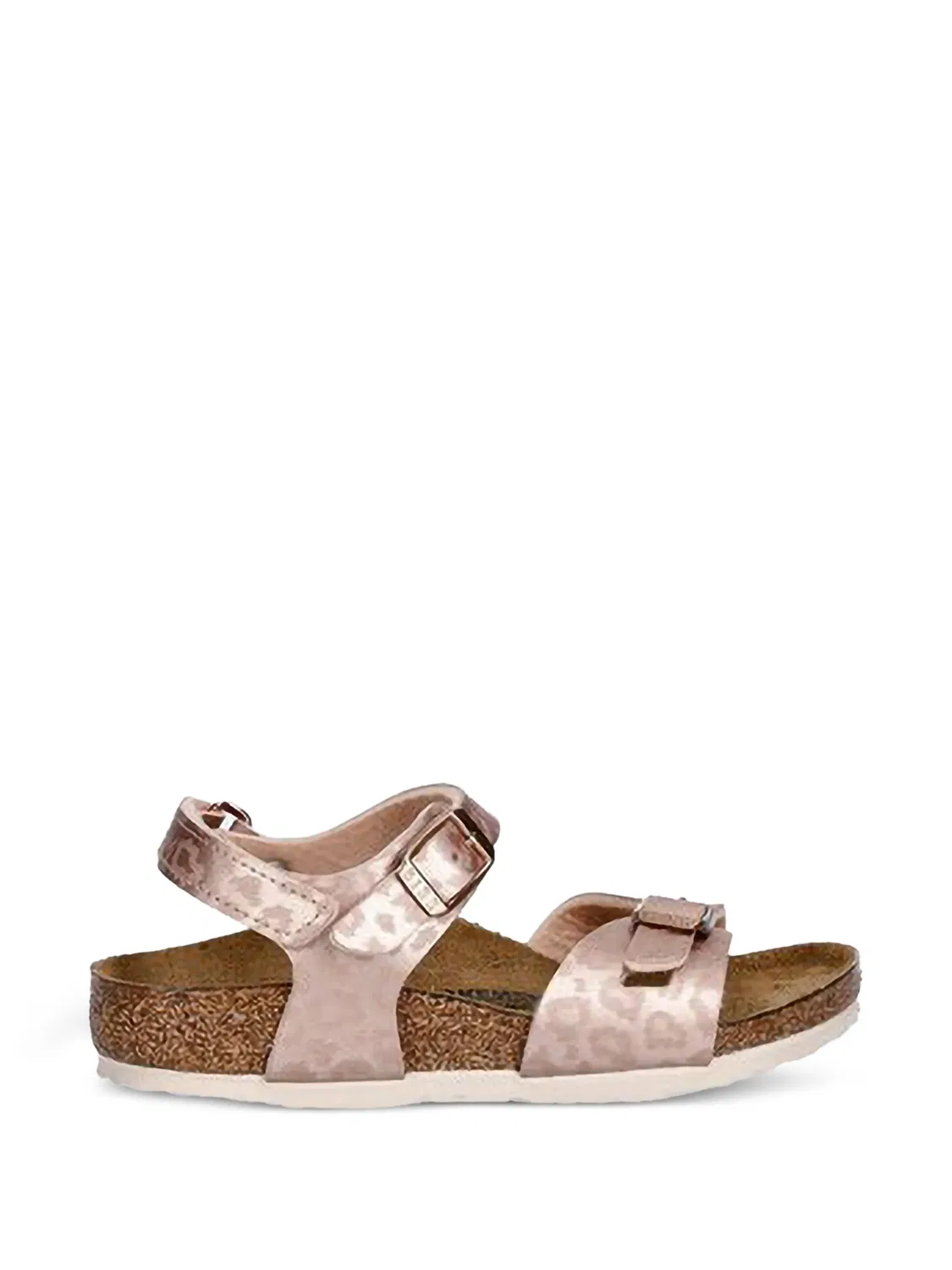 Сандалии Rio розовые с леопардовым принтом Birkenstock, розовый — фото 2