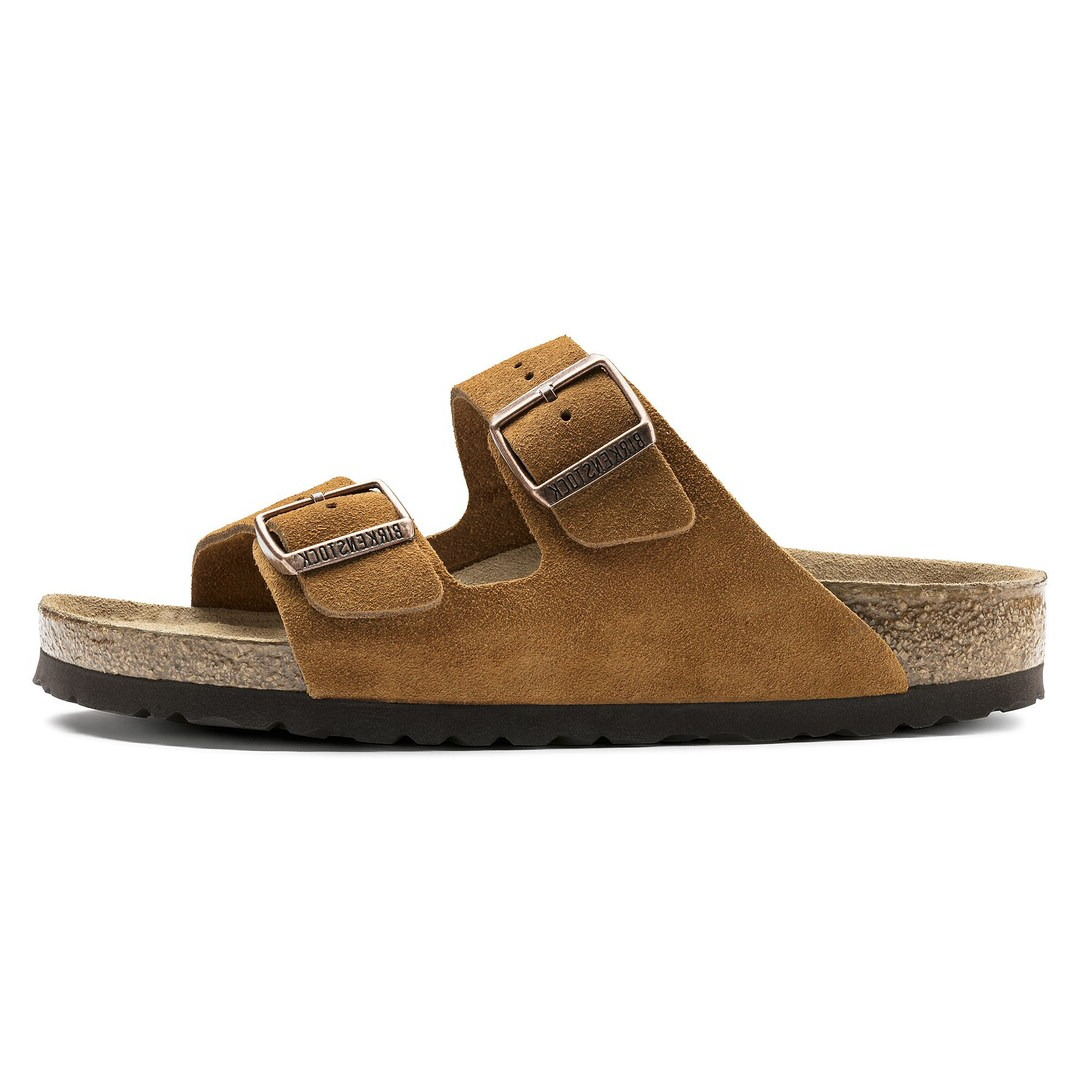 

Сандалии Birkenstock Arizona Soft Footbed Suede Leather, коричневый