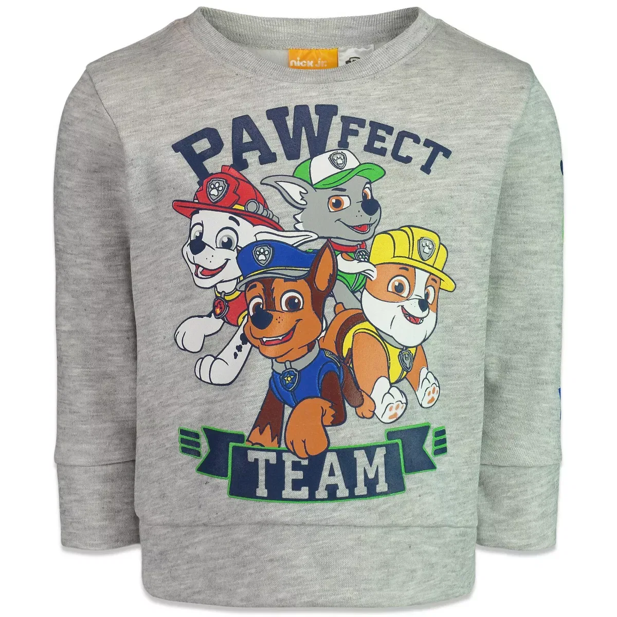 Детское худи с длинным рукавом с принтом Nickelodeon, Light Heather Gray
