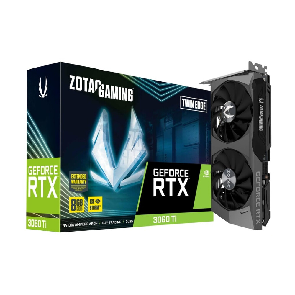 

Видеокарта ZOTAC GeForce RTX 3060 Ti Twin Edge, 8 ГБ, черный