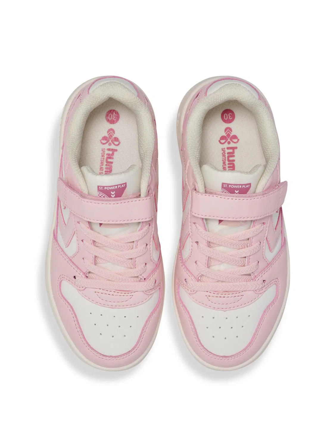 Кроссовки низкие с эластичными шнурками Power Lifestyle Kinder Hummel, белый — фото 3