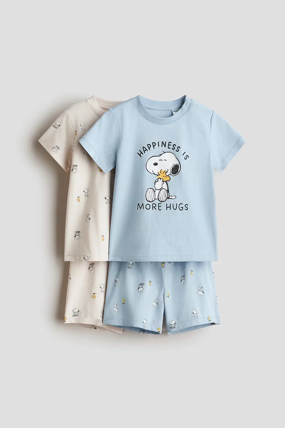 Комплект из 2 коротких шорт с принтом H&M, Hellblau/Snoopy