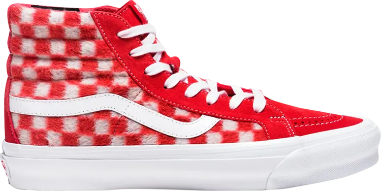 

Кеды Vans Concepts x OG Sk8-Hi LX Question the Answers - Flame Scarlet, красный