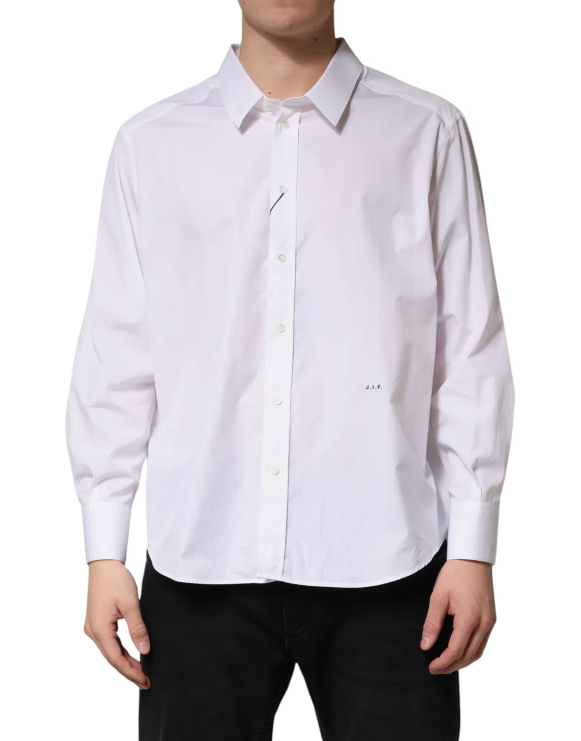 Мужская рубашка с воротником и пуговицами SARTORIA Dolce & Gabbana, White