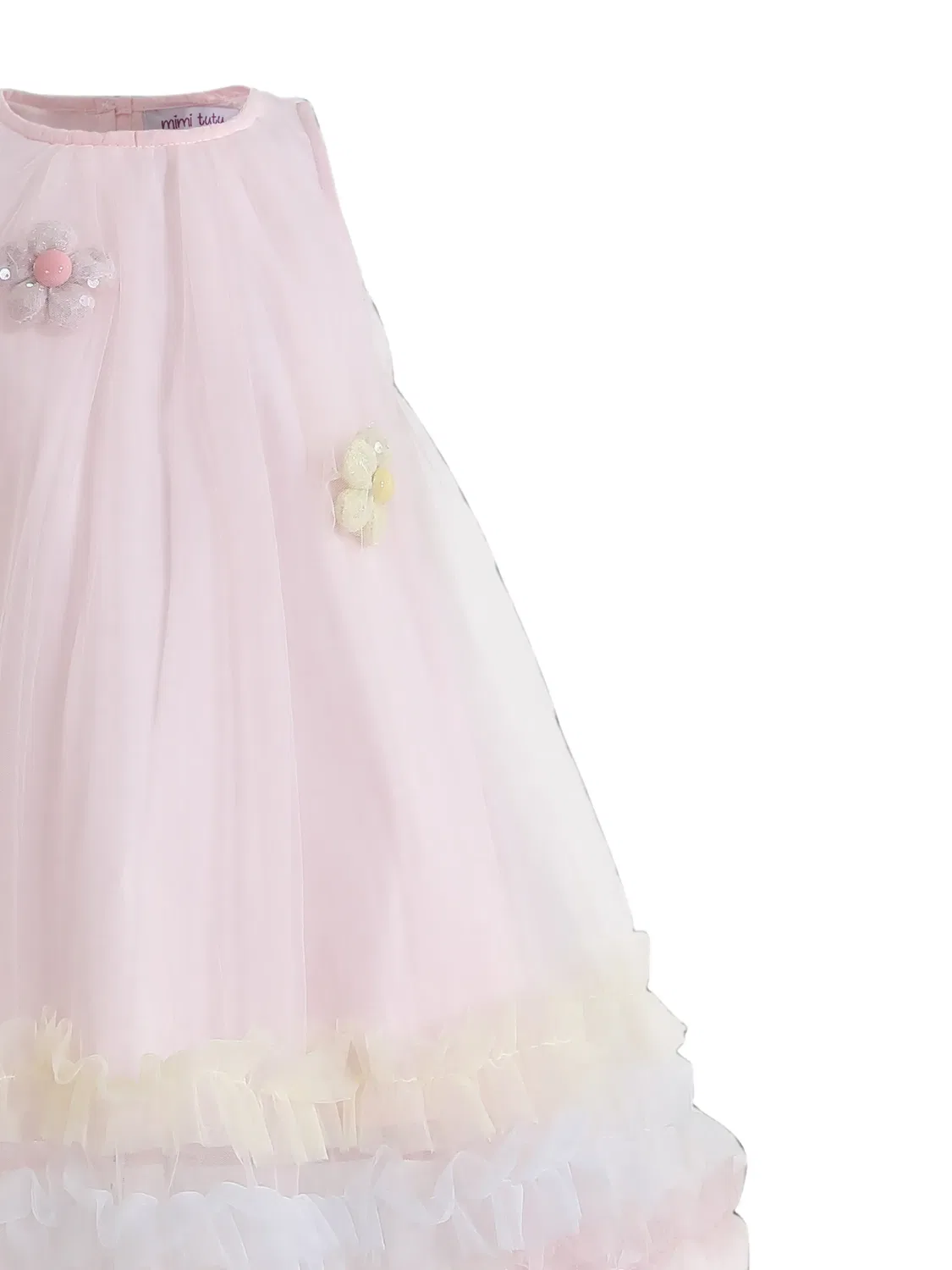 Платье Alessia с цветочной аппликацией Mimi Tutu, розовый — фото 3