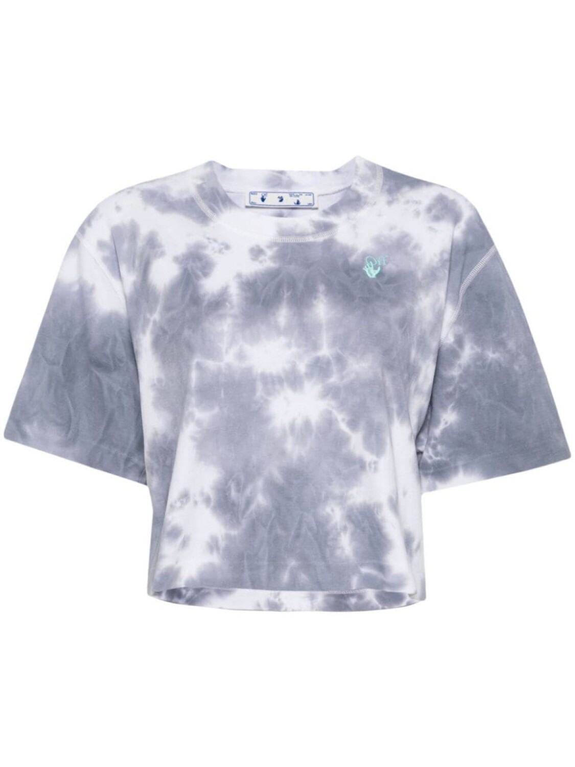 

Футболка Hands Off тай-дай Off-White, серый