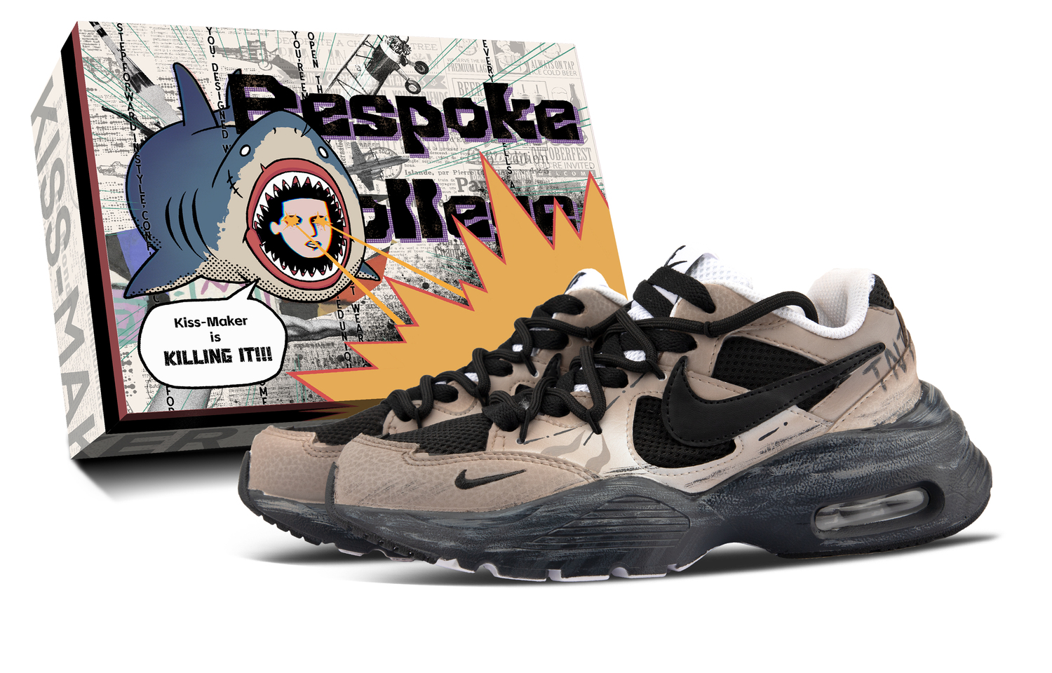 

Кроссовки Casual Running Unisex Air Max Fusion Cushioning Low top Nike, Coffee