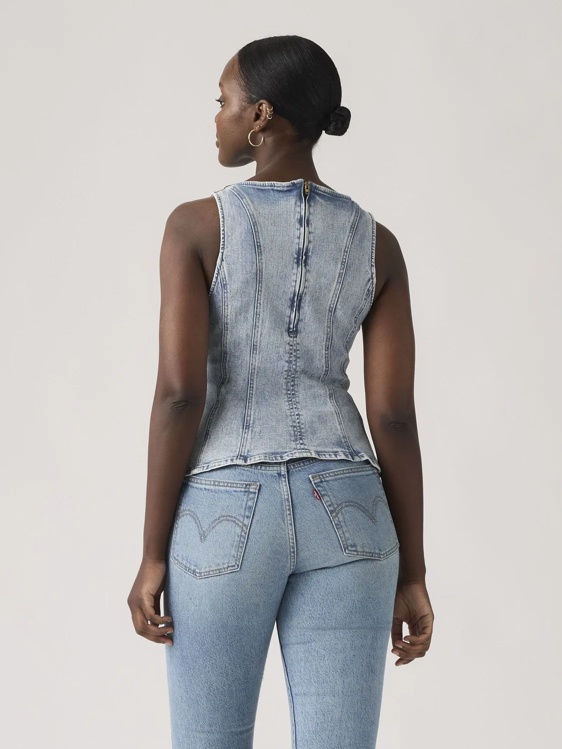 Топ джинсовый Leighton Levi's, Blue Denim — фото 2