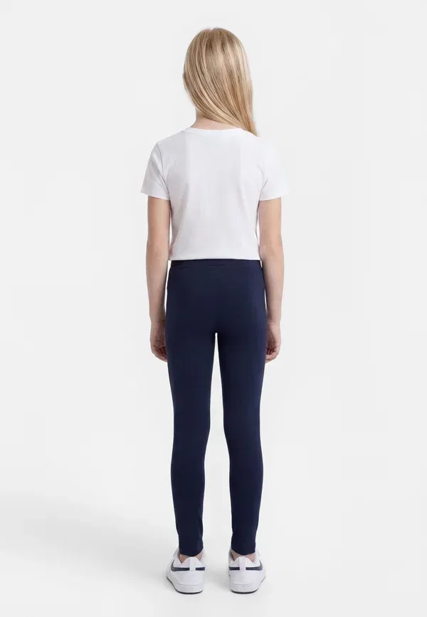 Леггинсы из хлопка 2-pack Essential Logo Extra Slim Tommy Hilfiger, Dark Night Navy, Light Grey Heather, темно-синий/светло-серый — фото 2