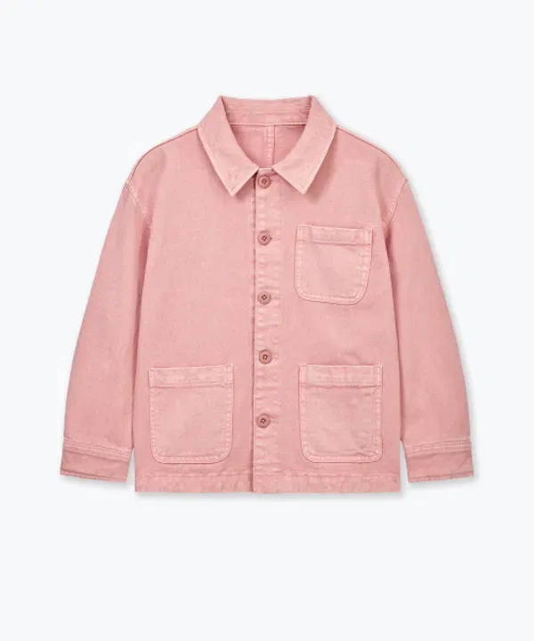 Джинсовая куртка пигментная, Musinsa Standard Kids, коралловый — фото 3