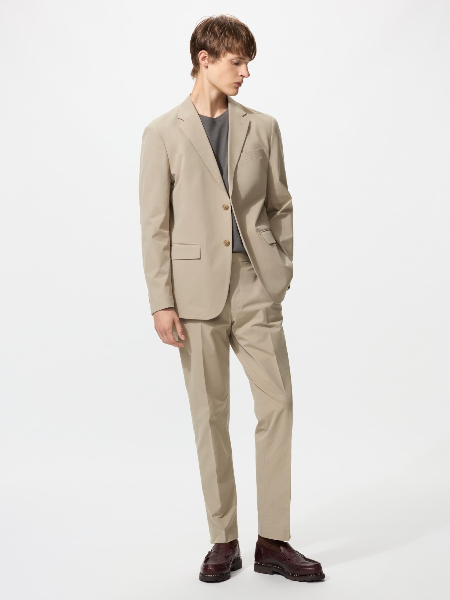 Брюки Uniqlo Comfort Light, 32 бежевый — фото 2