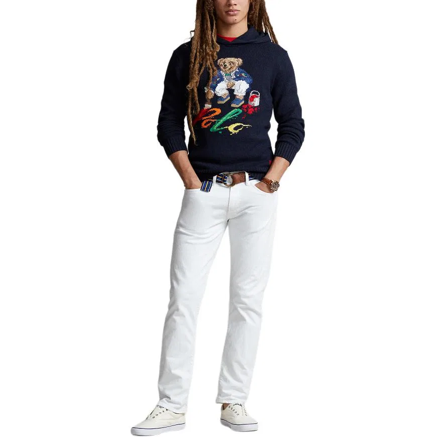 Мужской свитер Polo Bear SS24 Knitwear Polo Ralph Lauren, Marine Blue — фото 4