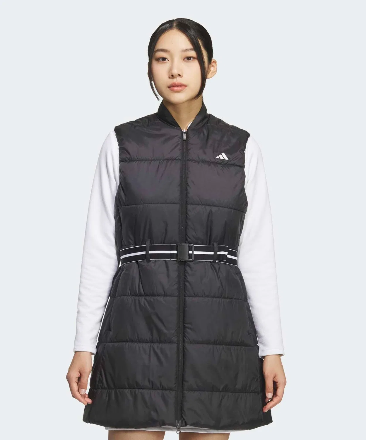 Женский жилет с наполнителем WIND.RDY с длинным рукавомAdidas Golf, Black