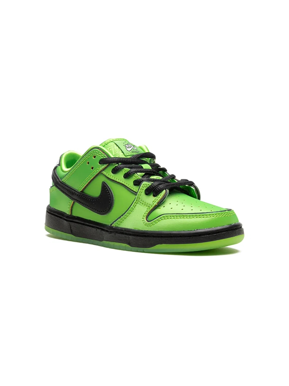 Кроссовки Powerpuff Girls SB Dunk Low "Buttercup" Nike, зеленый