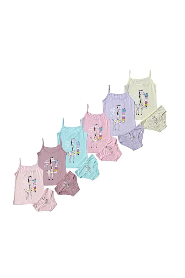 Детский комплект боксеров для девочек 6 шт хлопковый с принтом Mrr Majestic, Multicolor