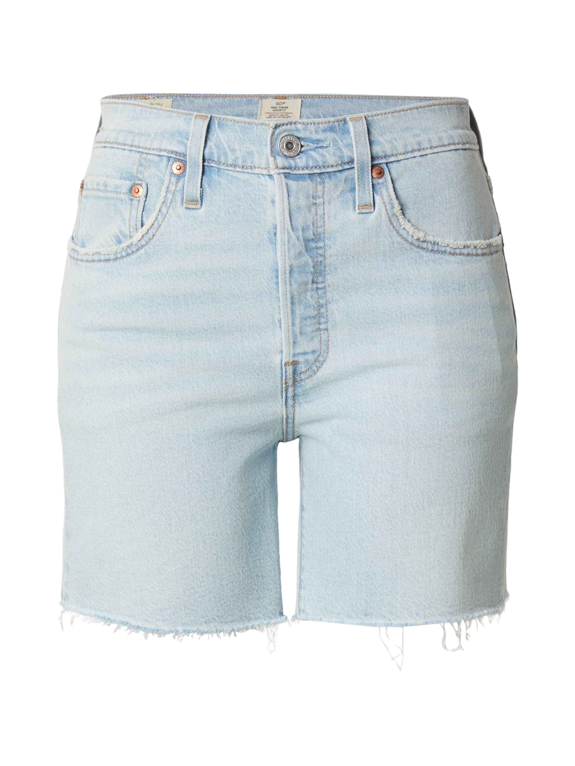 

LEVI'S Джинсовые шорты Regular '501 Mid Thigh Lightweight Shorts' в светло-голубом цвете