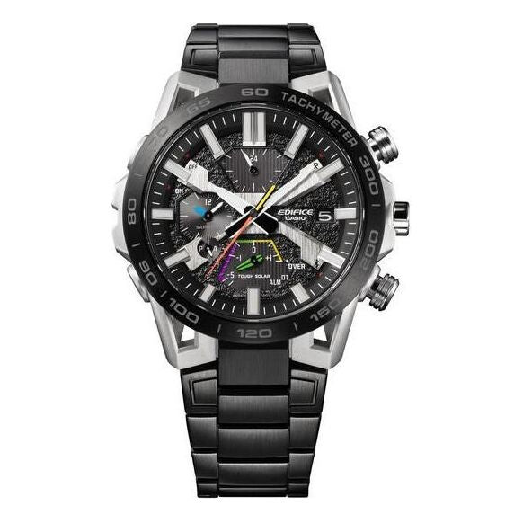 

Часы Men's CASIO EDIFICE Fashion Waterproof Quartz Movement Stainless Steel Strap Watch 55.6*47.8*10.8mm Black Mens, черный