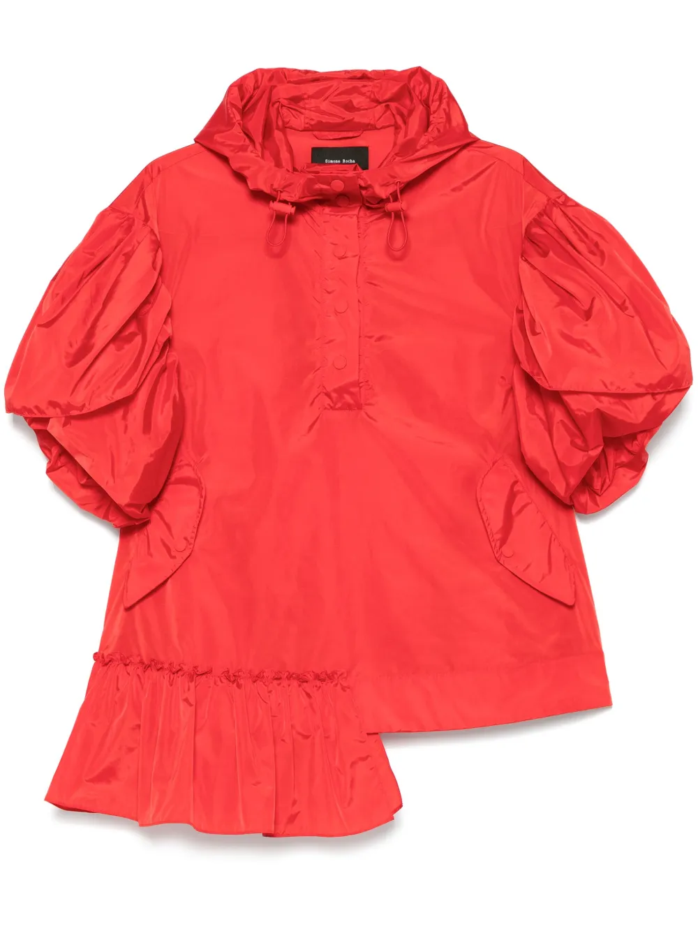 

Худи с оборками Simone Rocha, красный