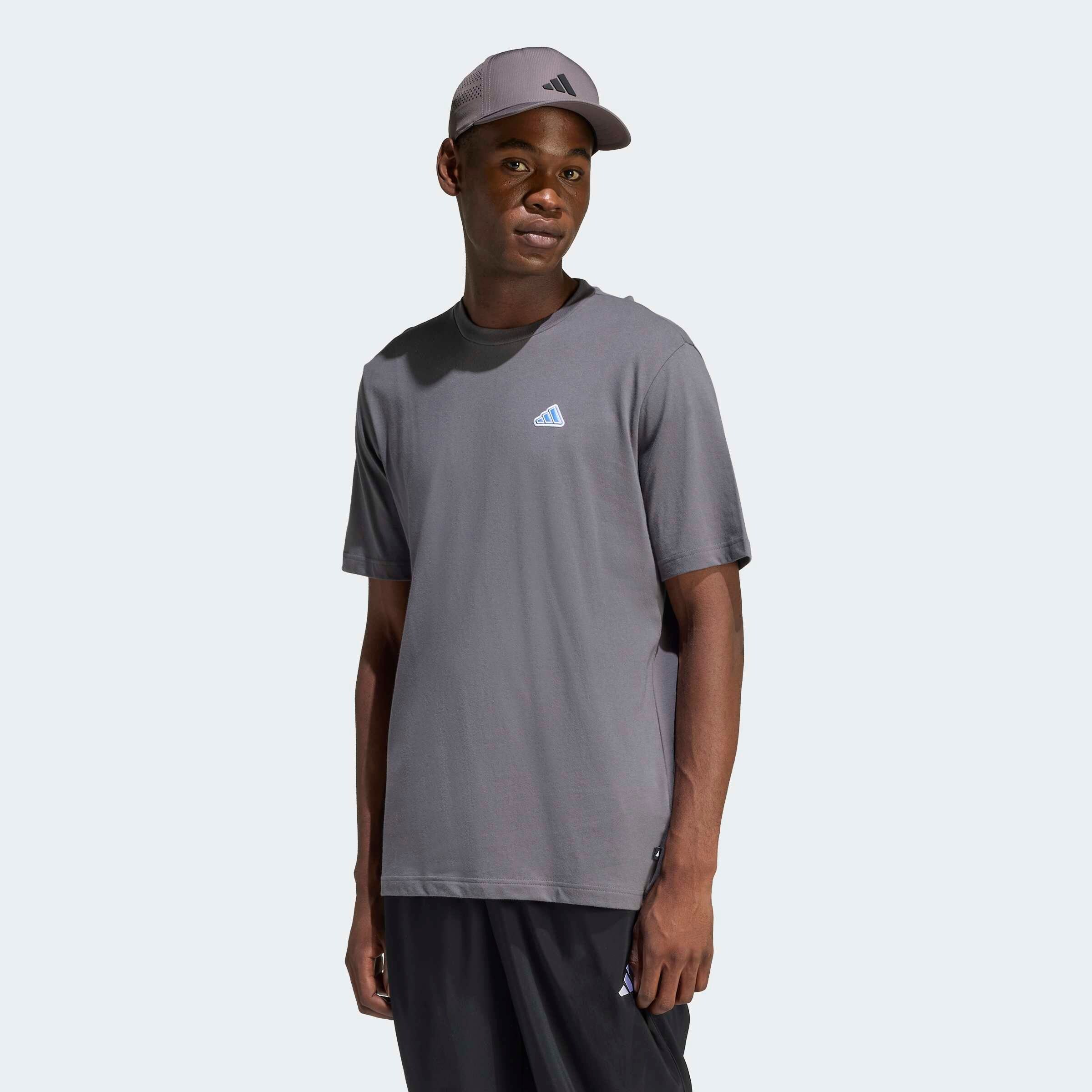 Adidas Sportswear Футболка в сером цвете — фото 2