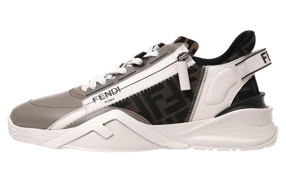 

Кроссовки Flow Ff Jacquard со шнуровкой FENDI, Beige